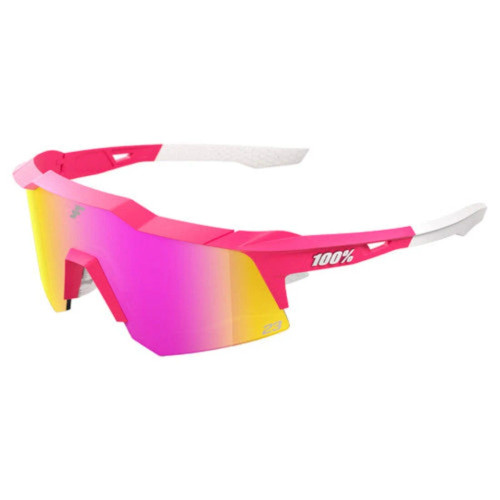 100% Speedcraft XS Tatis 24 Youth Adult Sunglasses W/ Hiper Vital Pink Mirror Lens