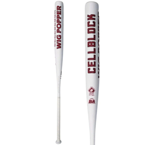 2023 Short Porch Cellblock WIG POPPER Endloaded SSUSA Senior Slow Pitch Softball Bat, 12 in Barrel, AE-WP