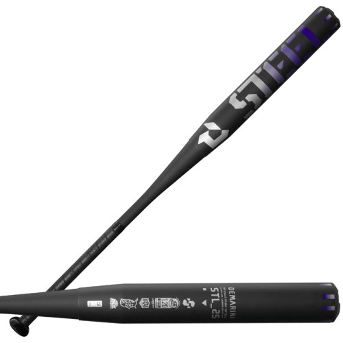 2025 DeMarini Steel Single Wall Dual Stamped Slow Pitch Softball Bat, 12 in Barrel, STL-25, WBD2519010