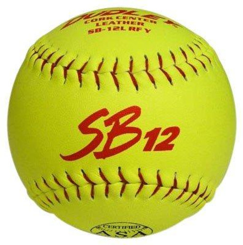 Dudley SB12RF ASA (USA) 12” Slowpitch Softball, One Dozen, 4A137Y