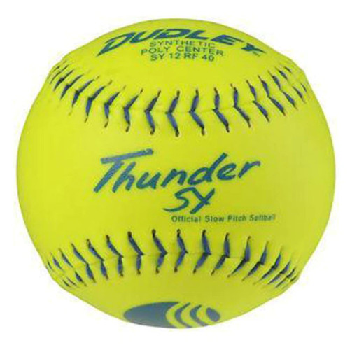 Dudley Thunder SY Classic M USSSA 12” Slowpitch Softball, One Dozen, 4U541Y