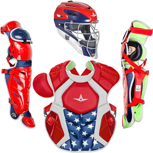 All-Star S7 Axis USA Elite (Ages 12-16) Catcher's Kit NOCSAE Approved, CKCC1216S7X USA