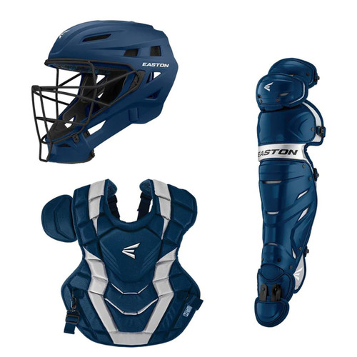 Easton Elite X Catcher's Box Set (Adult, Intermediate & Youth), Navy, A165425NYSL