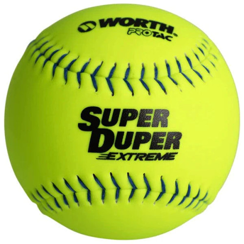 Worth Super Duper Extreme 12” Slowpitch Softball, One Dozen, MLSDB12S