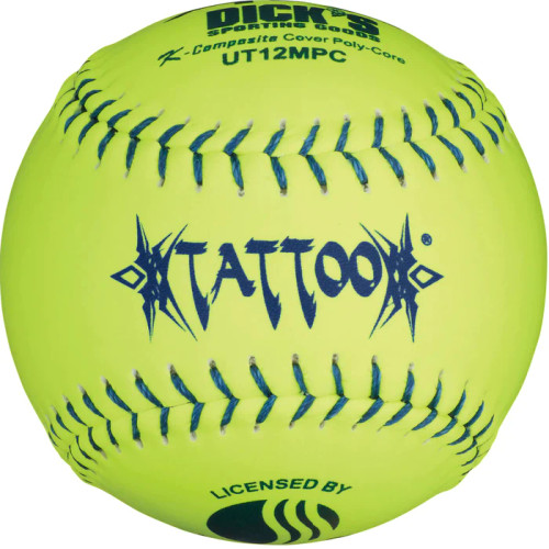 AD Starr Tattoo USSSA Classic M 12” Slowpitch Softball, One Dozen, UT12MPC