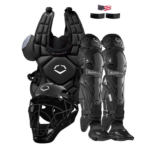 EvoShield G2S Fastpitch Catcher's Gear Kit (BLACK), WB574450BK