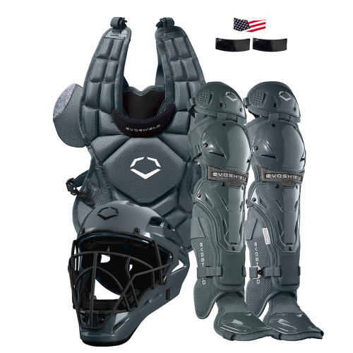 EvoShield G2S Fastpitch Catcher's Gear Kit (CHARCOAL), WB574450CH