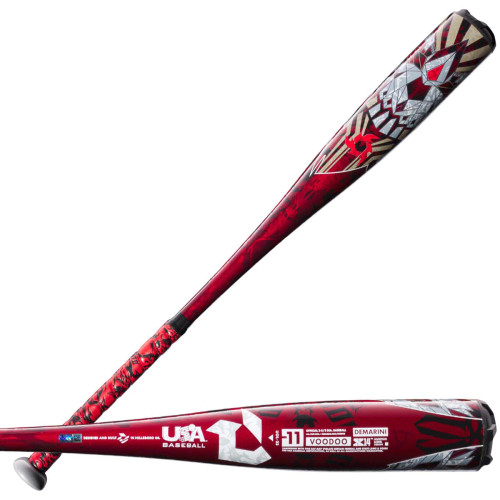 2023 DeMarini Voodoo One USA Youth Baseball Bat, -11 Drop, 2-5/8 in Barrel, UOL-23, WBD2360010