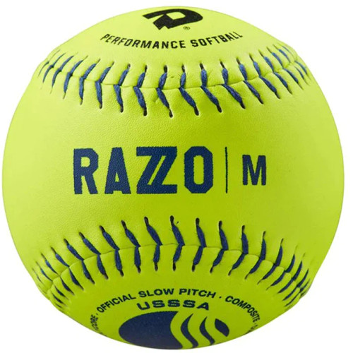 DeMarini RAZZO Classic M USSSA Composite 12" Slowpitch Softballs (Dozen), WTDRZMC12UB