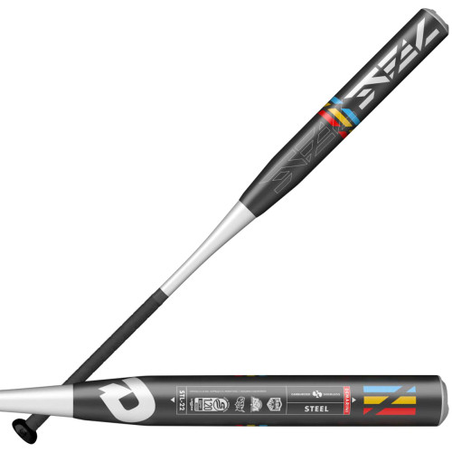 2022 DeMarini Steel Single Wall Dual Stamped Slow Pitch Softball Bat, 12.0 in Barrel, WTDXSTL-22, WBD2405010