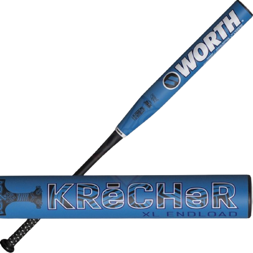 2022 Worth KReCHeR XL Endloaded USSSA Slow Pitch Softball Bat, 13.5 in Barrel, WRH22U 