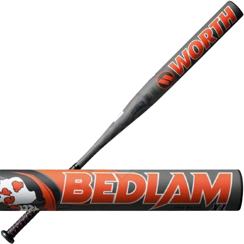 2024 Worth Bedlam Phil Matte XL Endloaded USSSA Slow Pitch Softball Bat, 12.75 in Barrel, WSU4PMB1L