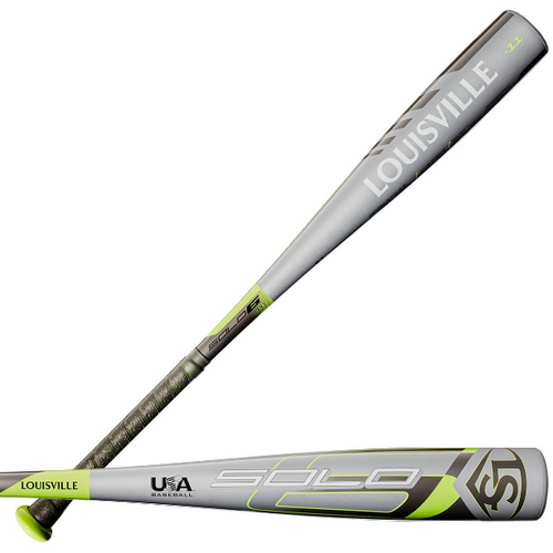 2020 Louisville Slugger Solo Alloy Youth 2018+ Baseball Bat, -11 Drop, 2-5/8 in Barrel, WTLUBS6B1120